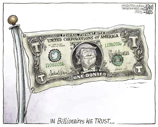 Adam Zyglis Buffalo News Billionaires We Trust