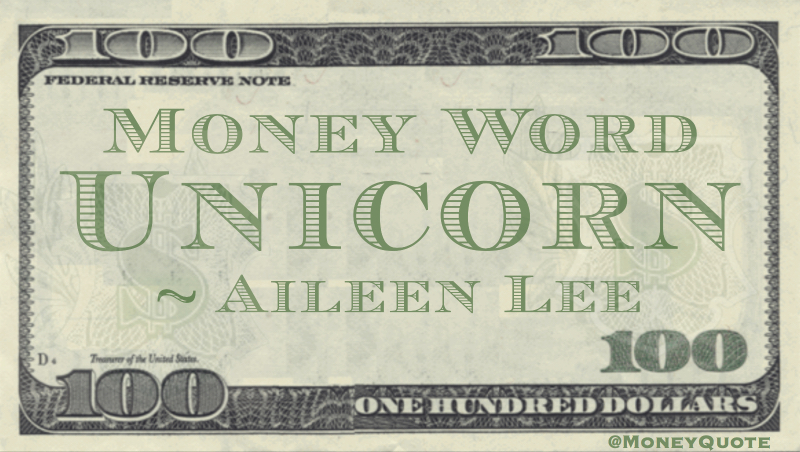 Unicorn Money Word Quote