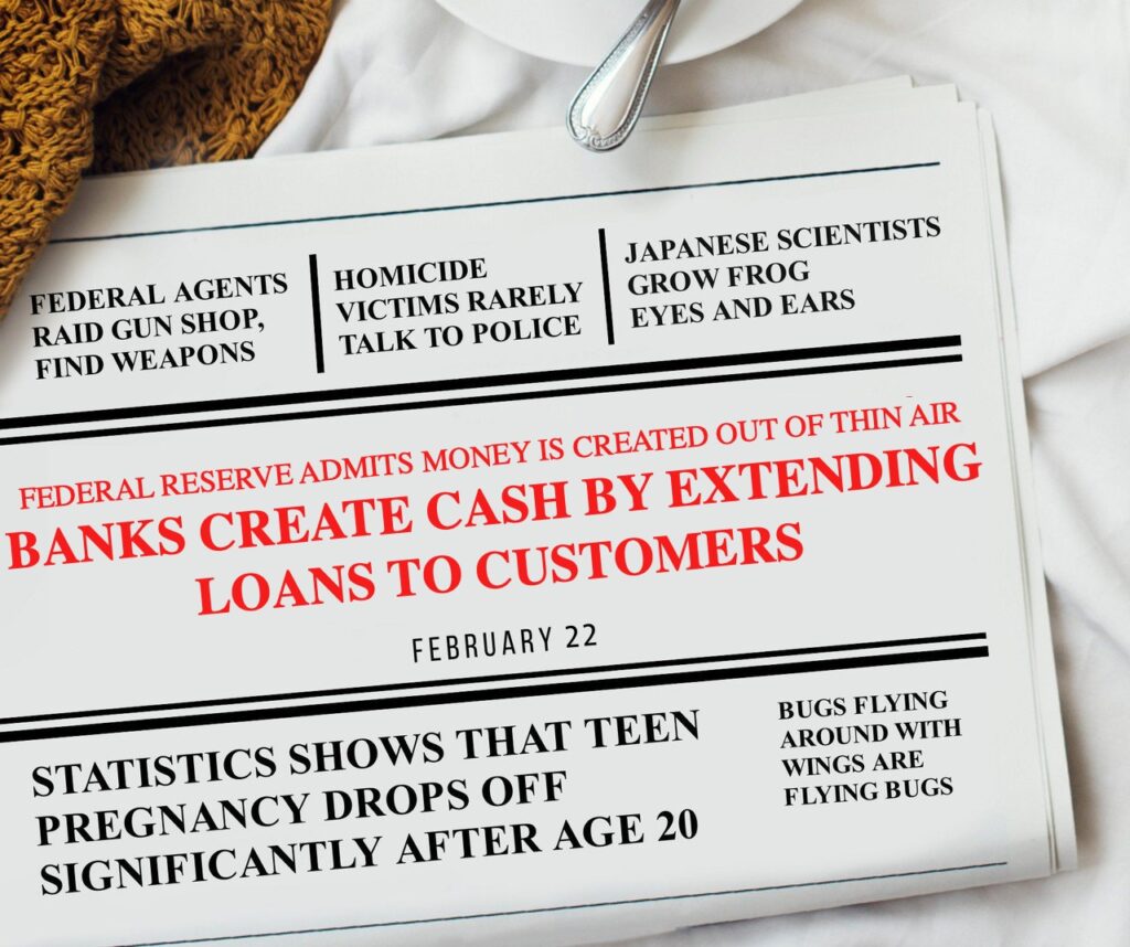 Banks Create Cash Making Loans Headlines