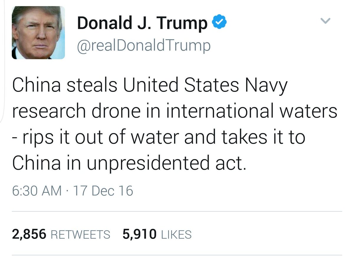 Trump Unpresidented Tweet